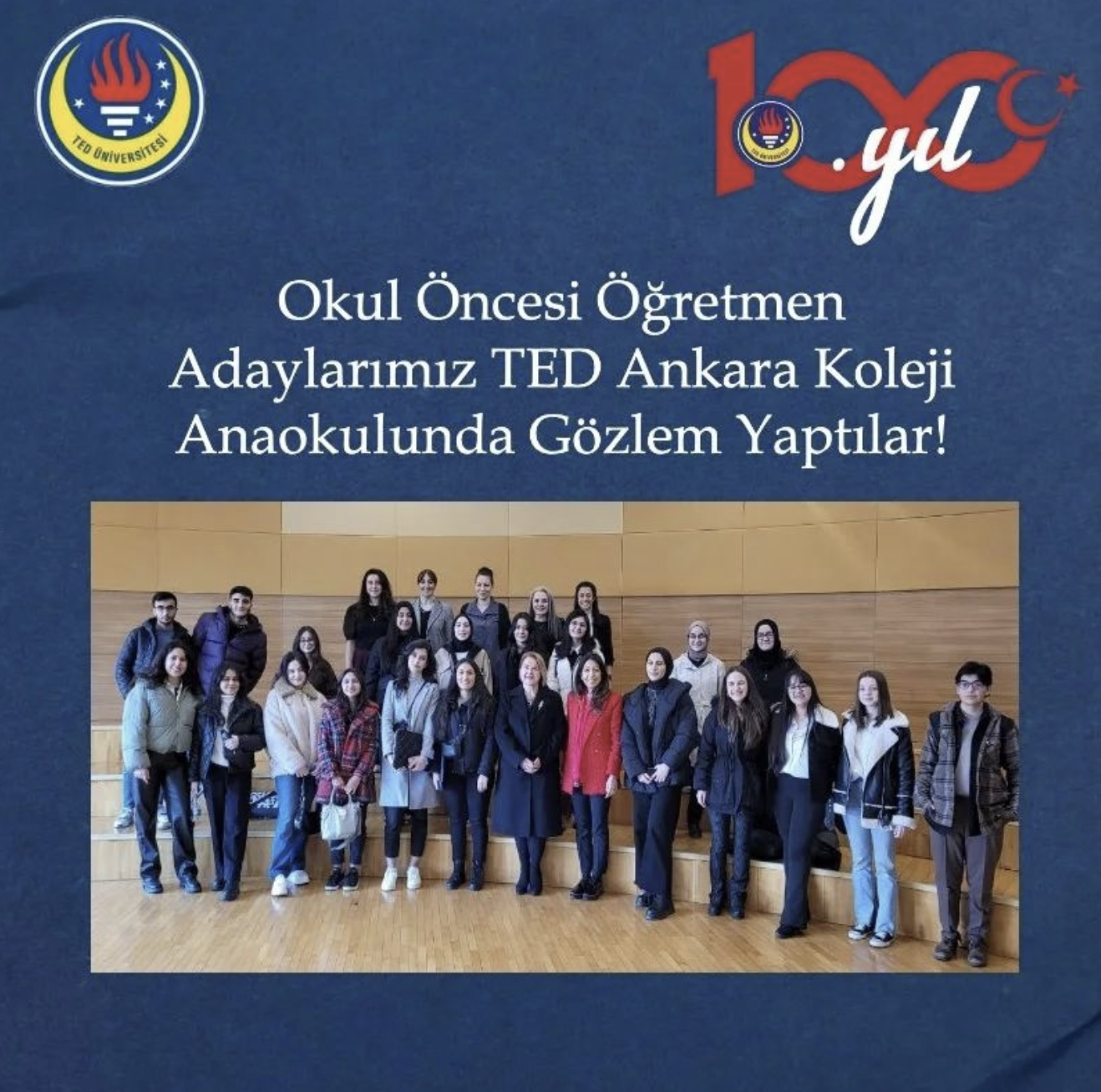 Our Pre-School Teacher Candidates Observed at TED Ankara College Kindergarten!